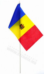 Флаг / Флажок настольный в Кишинёве, Молдова Молдова Флаг Флажок настольный 12*24 СМ. общ.высота 35 см.  Полиэфирный шёлк Молдова
